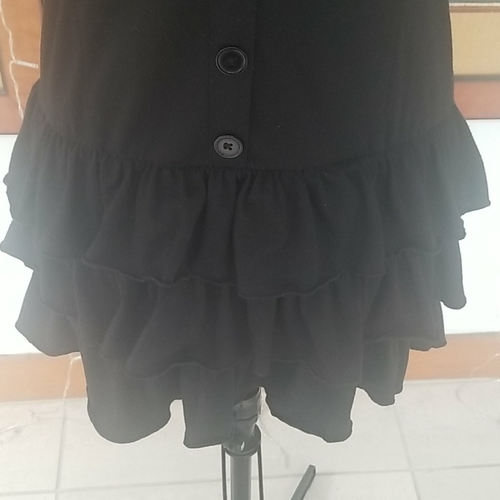 Black Ruffle Mini Dress! - Picture 2 of 6